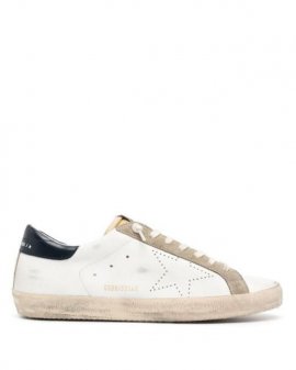 Men's White Super-star Low-top Leather Sneakers