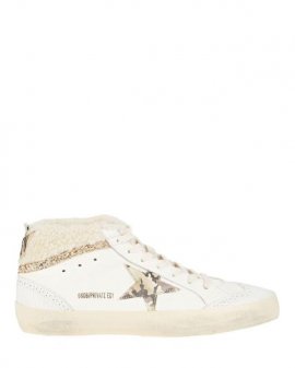 Women's Natural Mid Star Shearling-trimmed Sneakers