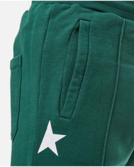 Men's Green Cotton JOGGING Pants