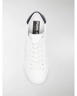 Men's White Pure Star Leather Sneakers