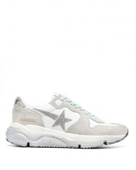 Women's White Running Sole Low-top Sneakers