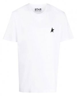 Men's White One Star-logo Short-sleeve T-shirt