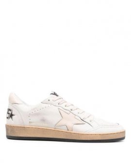 Women's White Ball Star Low Top Leather Sneakers