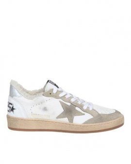 Women's Ball Star Sneakers In White Leather