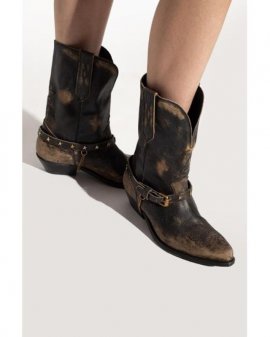Women's Black 'wish Star' Cowboy Boots