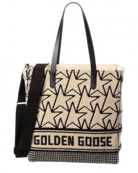 Women's Black California North-south Wool Tote