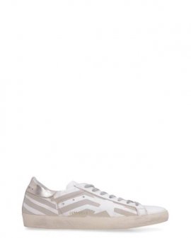 Men's White Super-star Leather Low-top Sneaker