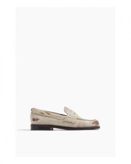 Women's Jerry Mocassino Loafer In White Beige