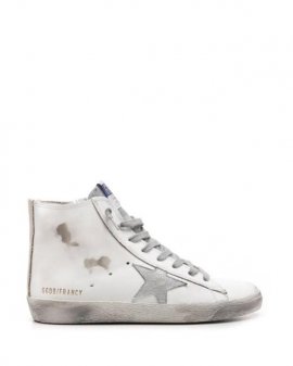 Women's White "francy" High Top Sneaker