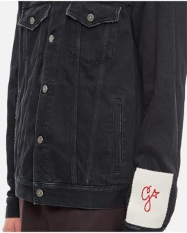 Men's Black Cotton Denim Jacket