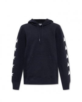 Men's Blue Hoodie With Logo