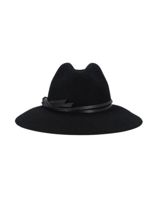 Men's Black Fedora Bucket Hat