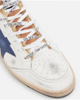 Men's White Low-top 'ball Star' Leather Sneakers