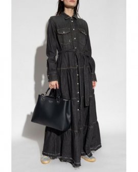 Women's Black Denim Dress