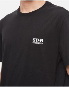 Men's Black Cotton T-shirt