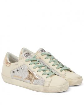 Women's Natural Superstar Leather Sneakers