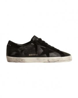 Men's Black Super-star Classic With List Sneakers