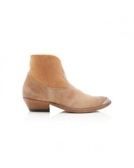 Women's Natural Young Shearling-lined Suede Boots