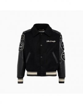 Men's Black Ms Bomber Jacket