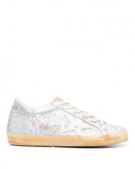 Women's White Superstar Iridescent Low-top Sneakers