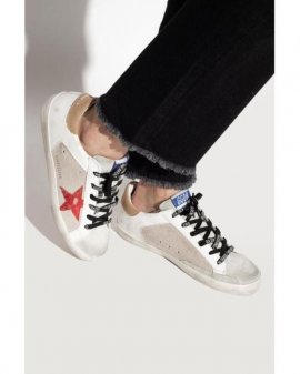 Women's Black 'super Star' Sneakers