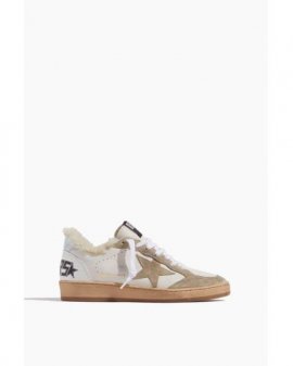 Women's White Ballstar Suede Sneaker