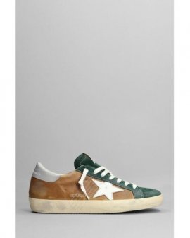 Men's Superstar Sneakers In Leather Color Suede And Leather