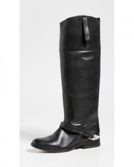 Women's Black Charlie Leather Riding Boots