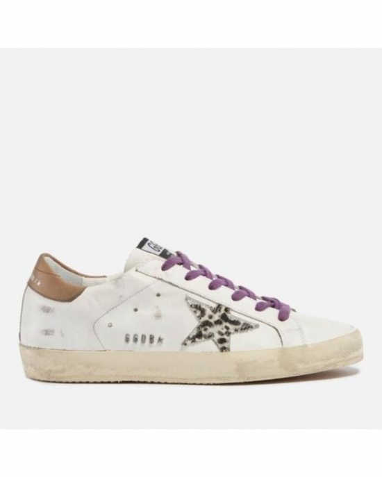 Women's White Golden Goose Superstar Leather Sneakers