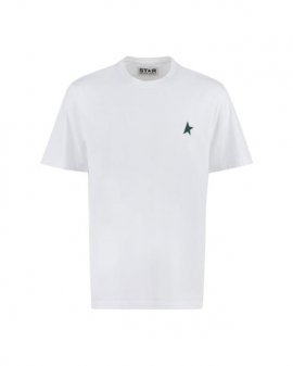 Men's White Logo Cotton T-shirt
