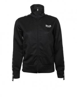 Women's Black Star Tape Zipped Jacket