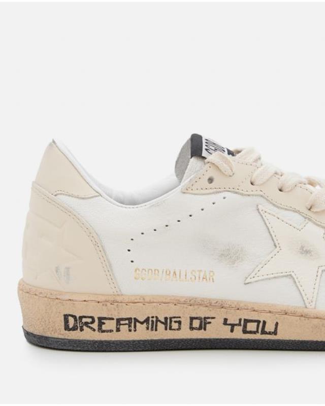 Women's White Ball Star Nappa Sneakers