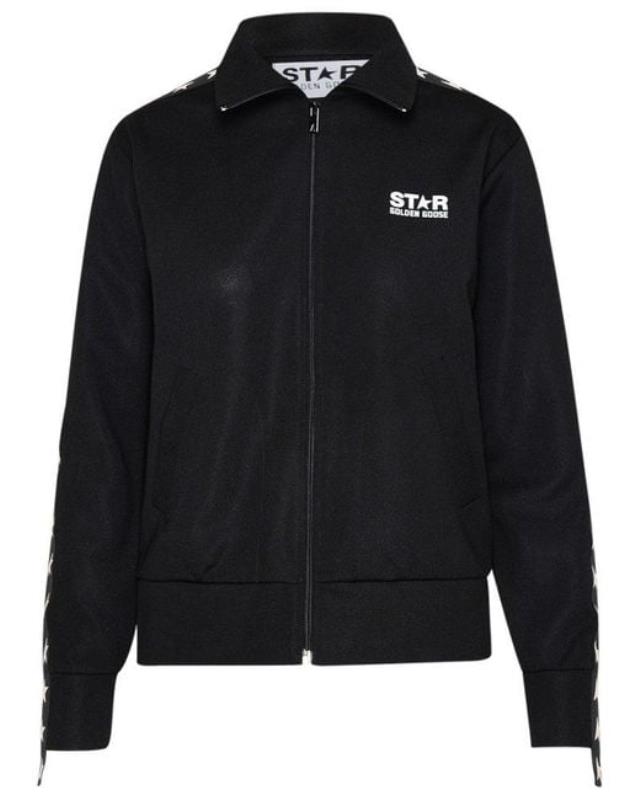 Women's Black Star Tape Zipped Jacket