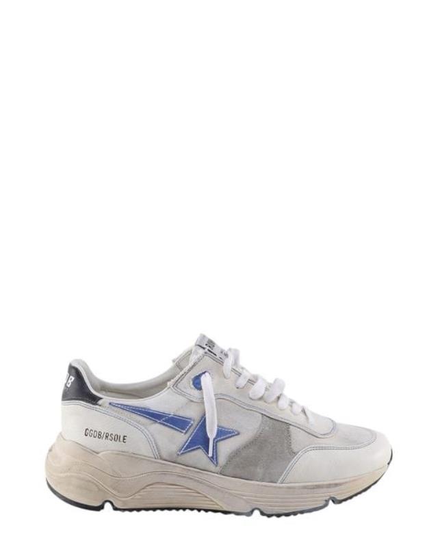 Men's White Running Sole Sneakers