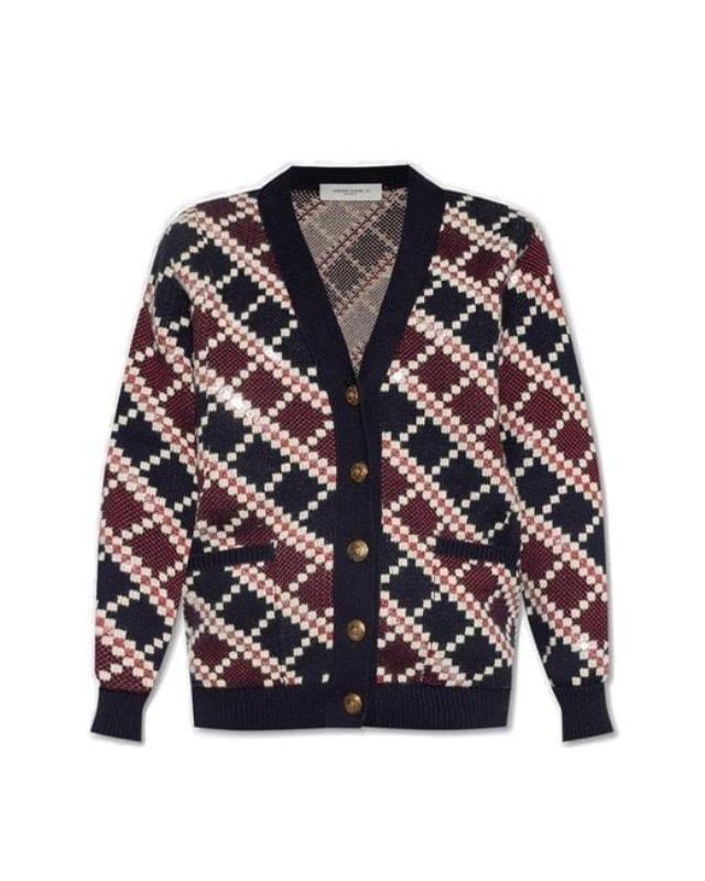 Women's Black Patterned Cardigan