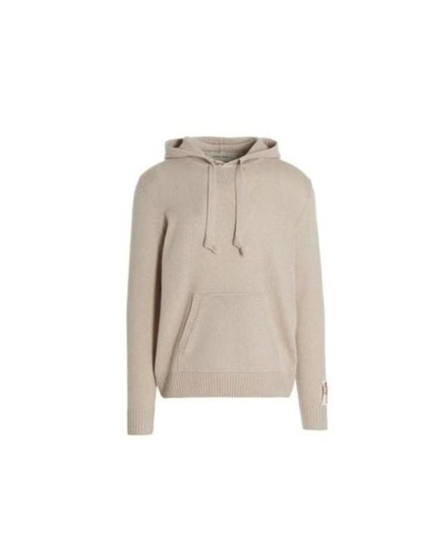 Men's Natural Cashmere Blend Hooded Sweater