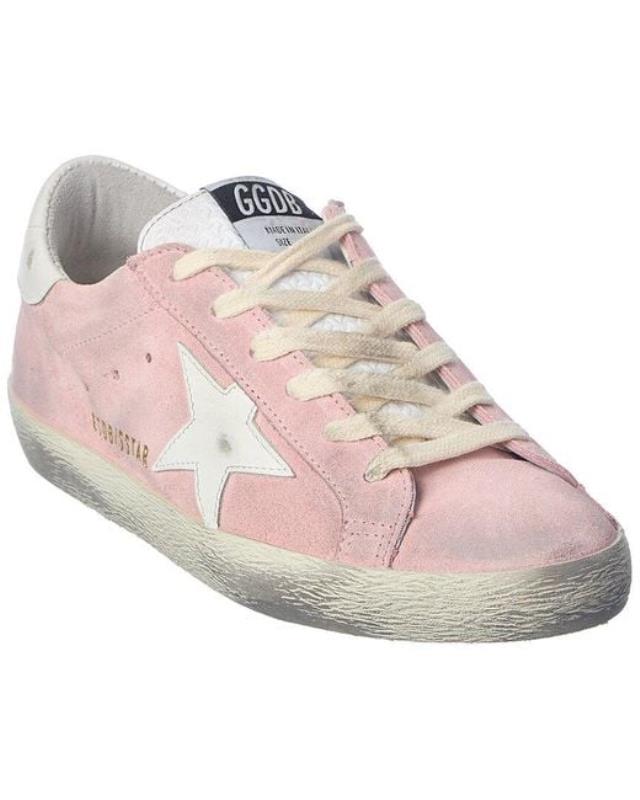 Women's Pink Superstar Suede & Leather Sneaker