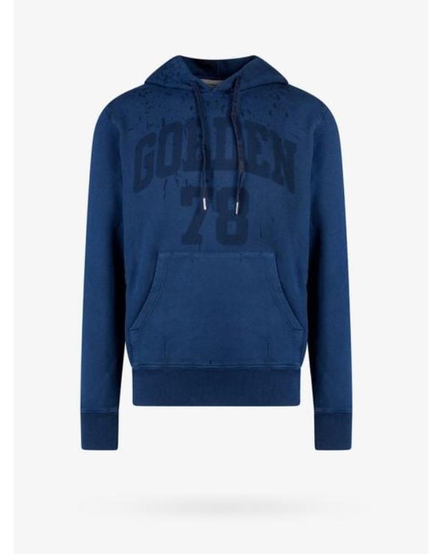 Men's Blue Cotton Printed Sweatshirts