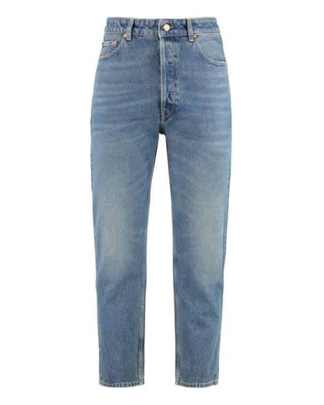 Men's Blue Straight Leg Jeans