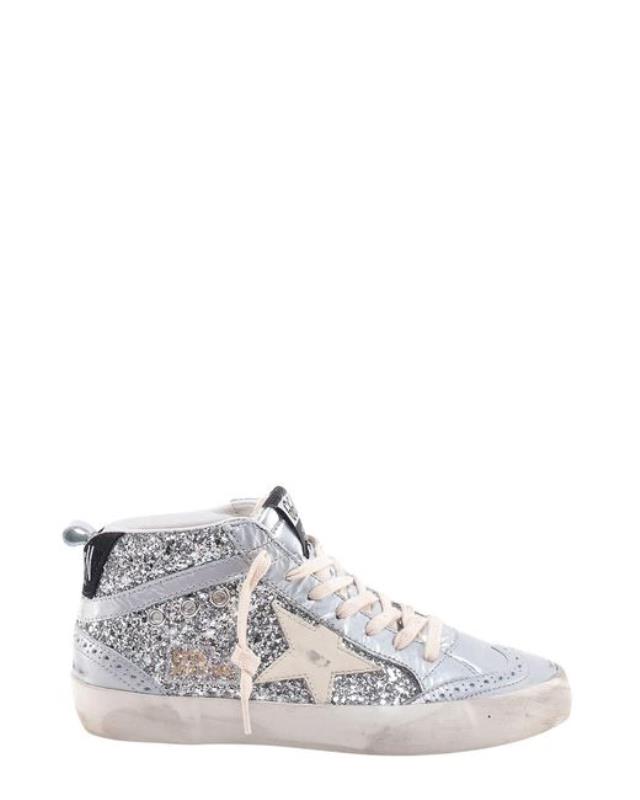 Women's White Mid Star Sneakers