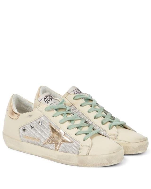 Women's Natural Superstar Leather Sneakers