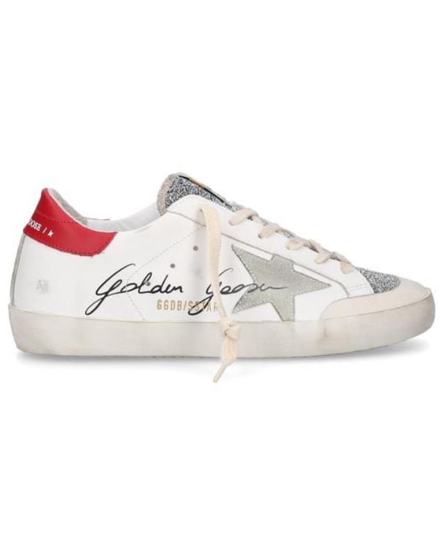 Women's White Low-top Sneakers Super Star Calfskin