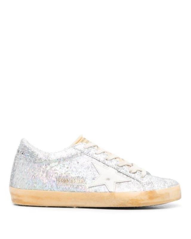 Women's White Superstar Iridescent Low-top Sneakers