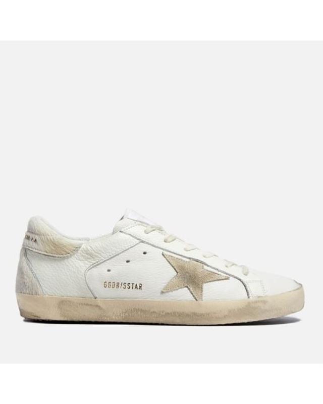 Women's White Superstar Leather Sneakers