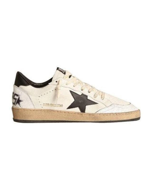 Men's White Ball Star Low Top Sneakers