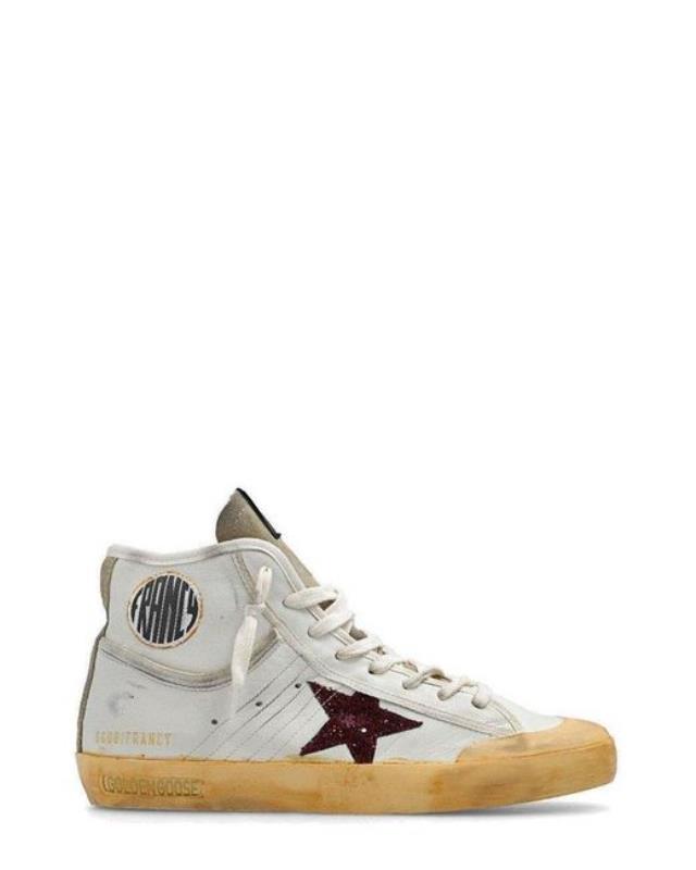 Women's White Francy Penstar High-top Sneakers