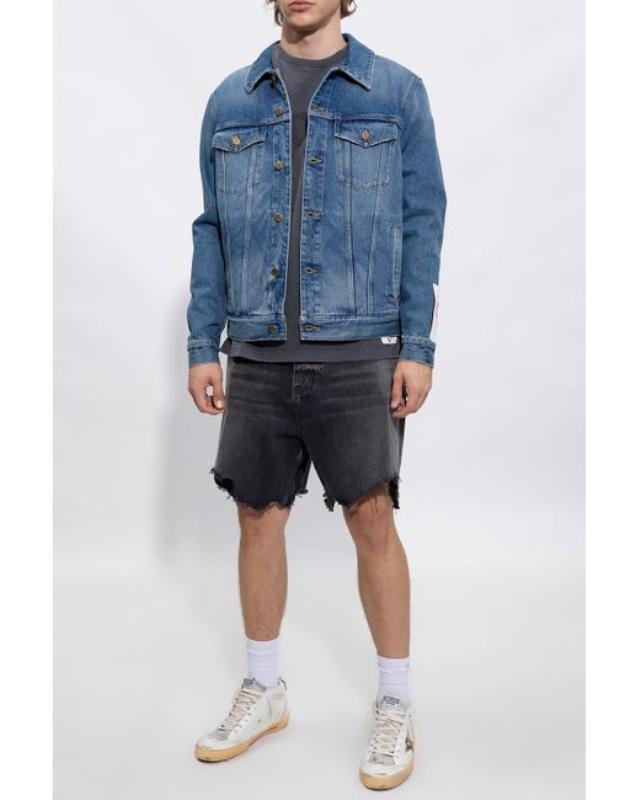 Men's Blue Relaxed-fitting Denim Jacket