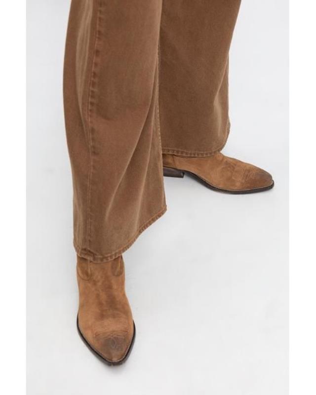 Women's Brown 'wish Star Low' Suede Ankle Boots