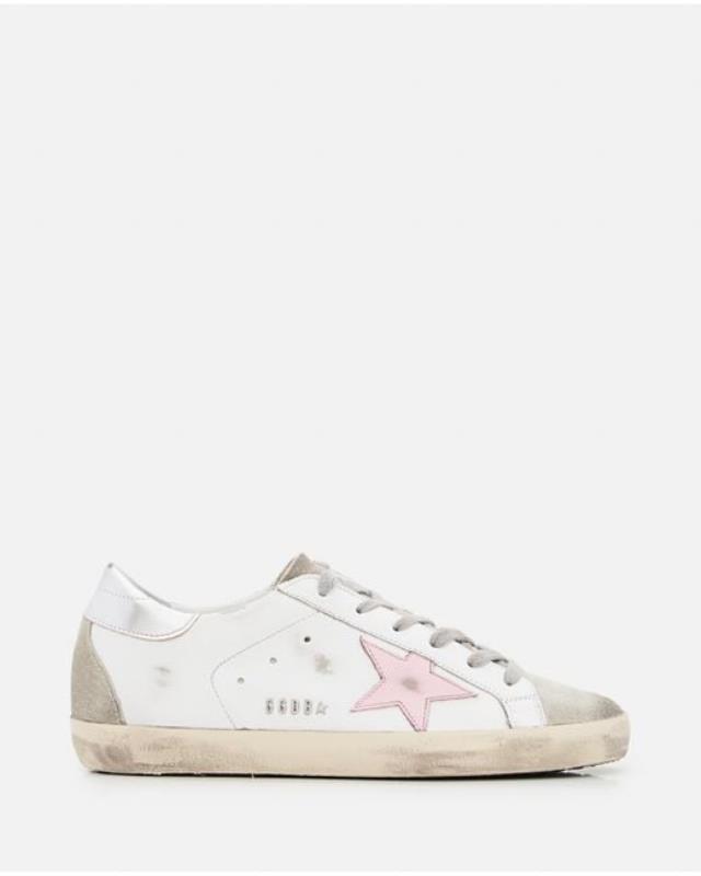 Women's White Super-star Leather Sneakers