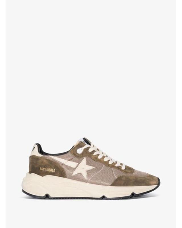 Men's White Running Sole Low-top Suede Sneakers